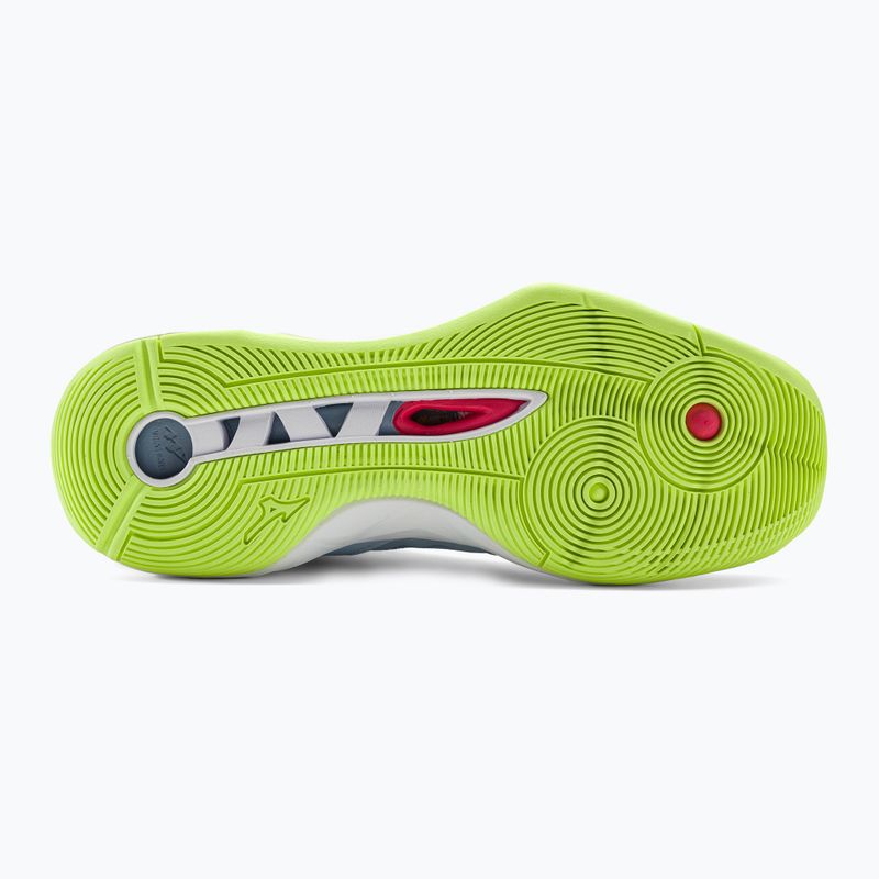 Vyriški tinklinio bateliai Mizuno Wave Momentum 2 heather/white/neo lime 5