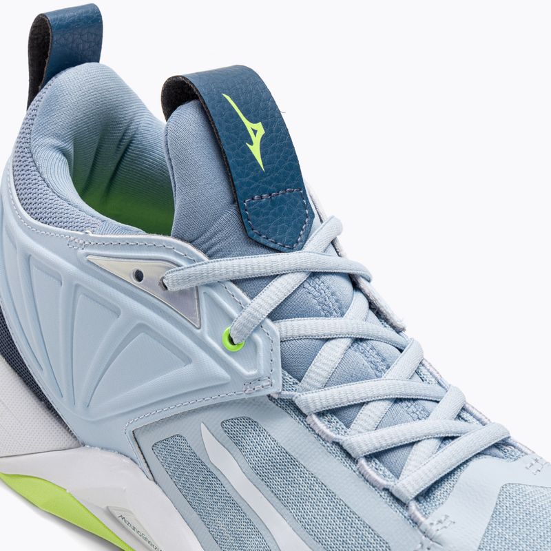 Vyriški tinklinio bateliai Mizuno Wave Momentum 2 heather/white/neo lime 8