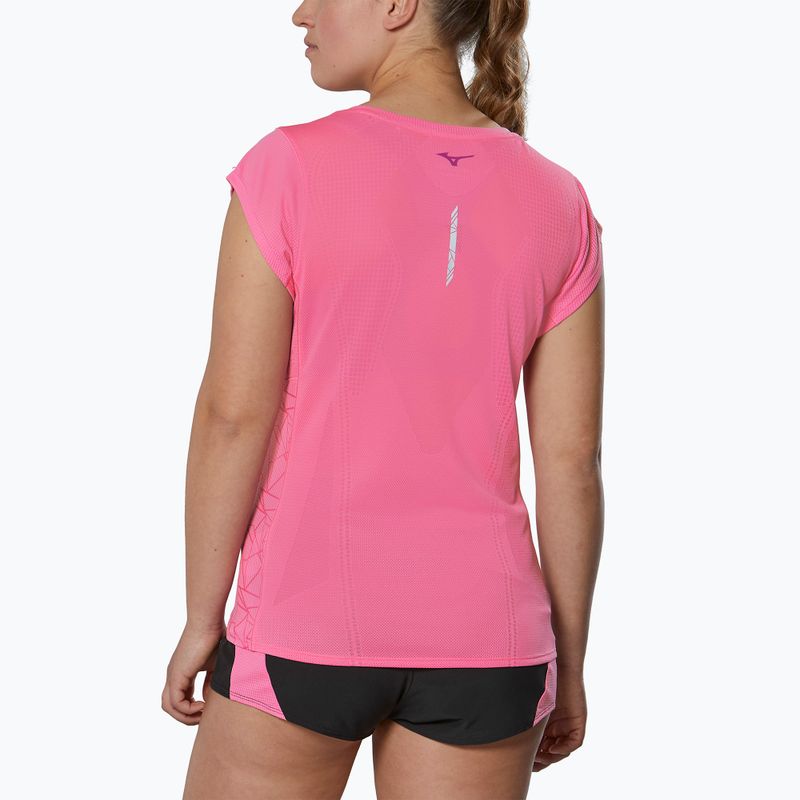 Moteriški bėgimo marškinėliai Mizuno Aero Tee wild orchid 2