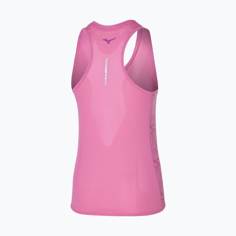 Moteriškas bėgimo tank topas Mizuno Aero Tank wildorchid 2