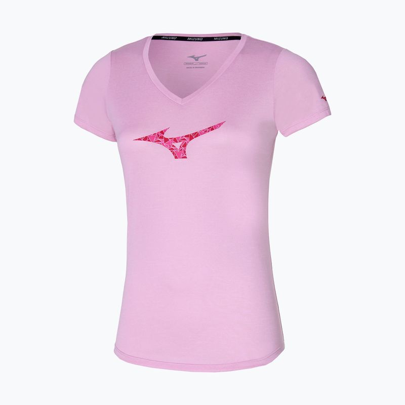 Moteriški bėgimo marškinėliai Mizuno Impulse Core RB Tee pink lavender