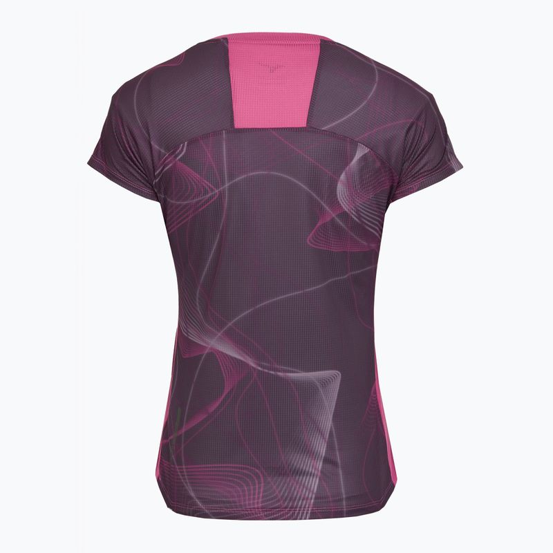 Moteriški bėgimo marškinėliai Mizuno Aero Tee gape wine 2