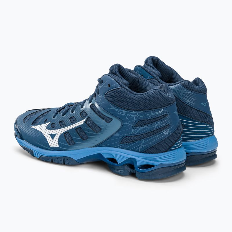 Vyriški tinklinio bateliai Mizuno Wave Voltage Mid navy blue V1GA216521 4