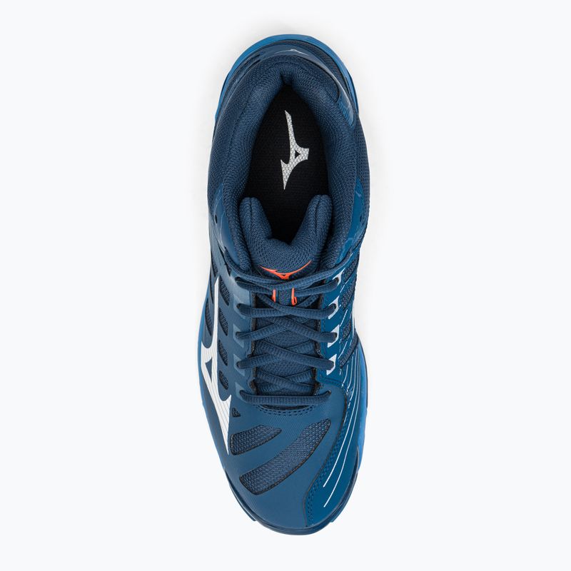 Vyriški tinklinio bateliai Mizuno Wave Voltage Mid navy blue V1GA216521 7
