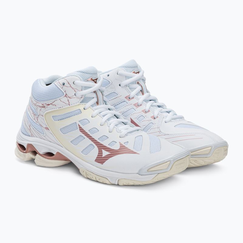Moterų tinklinio bateliai Mizuno Wave Voltage Mid white V1GC216536 4