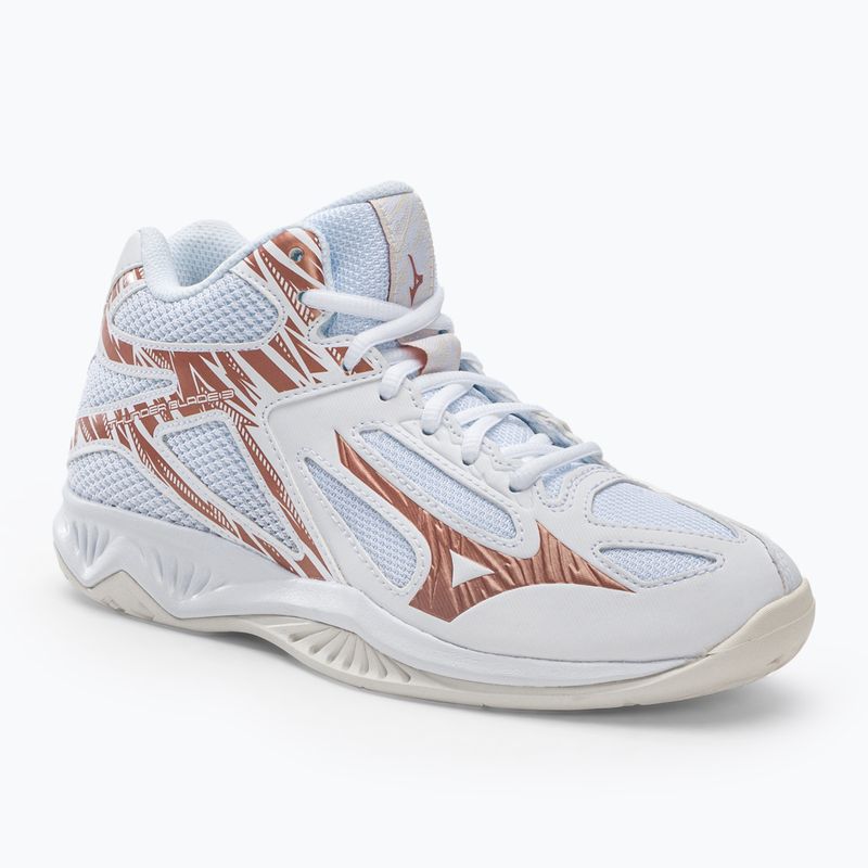 Moterų tinklinio bateliai Mizuno Thunder Blade 3 Mid white V1GC217536