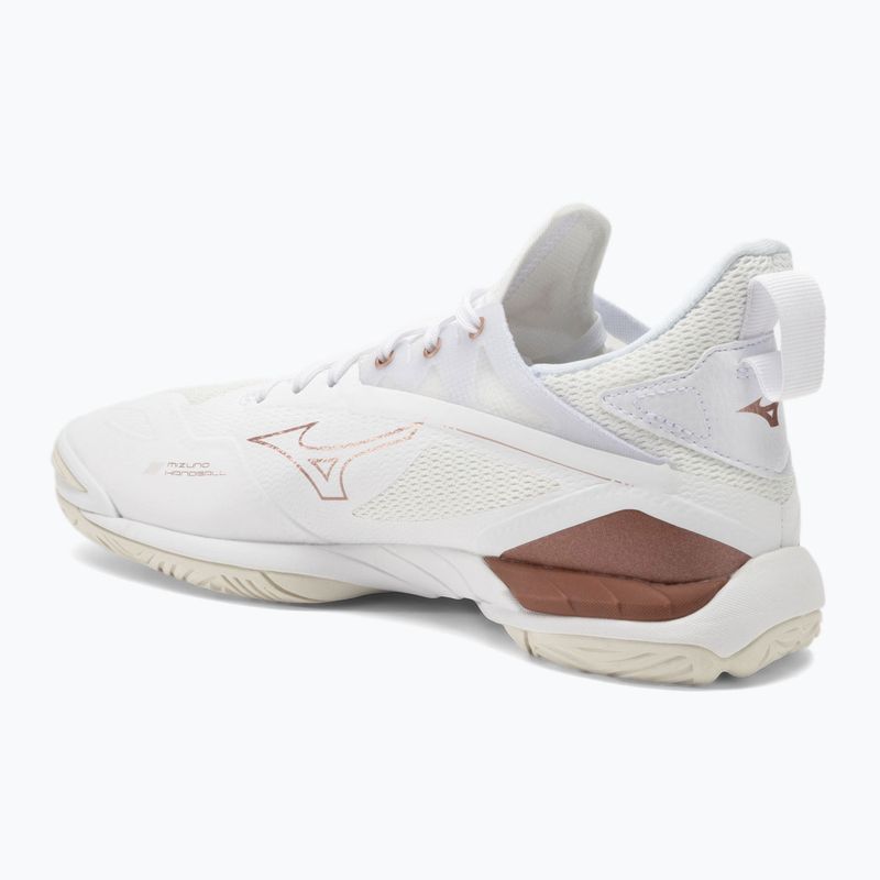Moteriški rankinio bateliai Mizuno Wave Mirage 4 white/rose/snow white 3