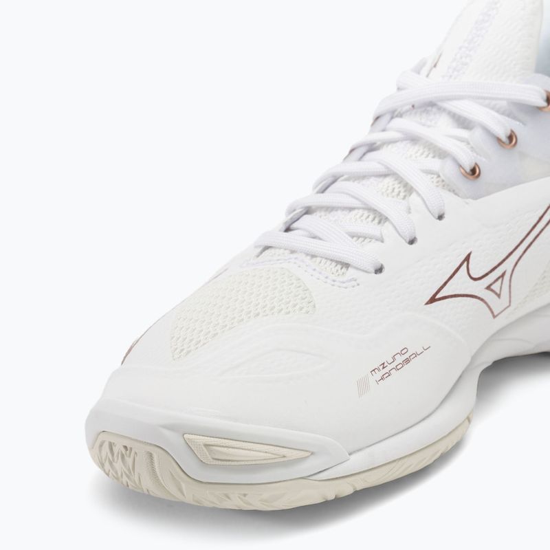 Moteriški rankinio bateliai Mizuno Wave Mirage 4 white/rose/snow white 7