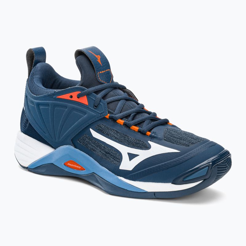 Vyriški tinklinio bateliai Mizuno Wave Momentum 2 navy blue V1GA211212