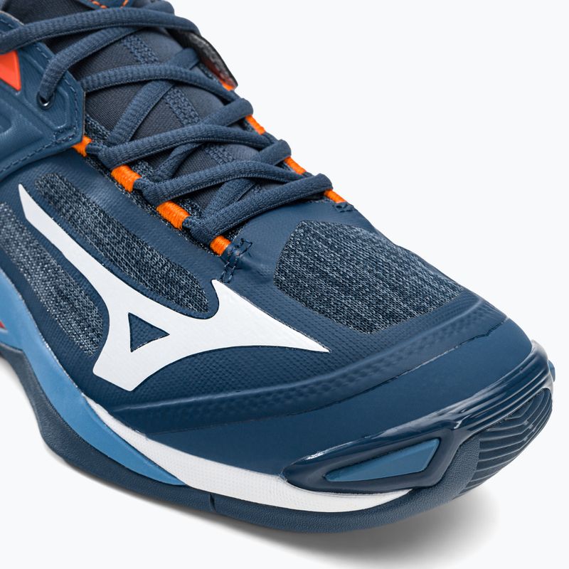 Vyriški tinklinio bateliai Mizuno Wave Momentum 2 navy blue V1GA211212 7