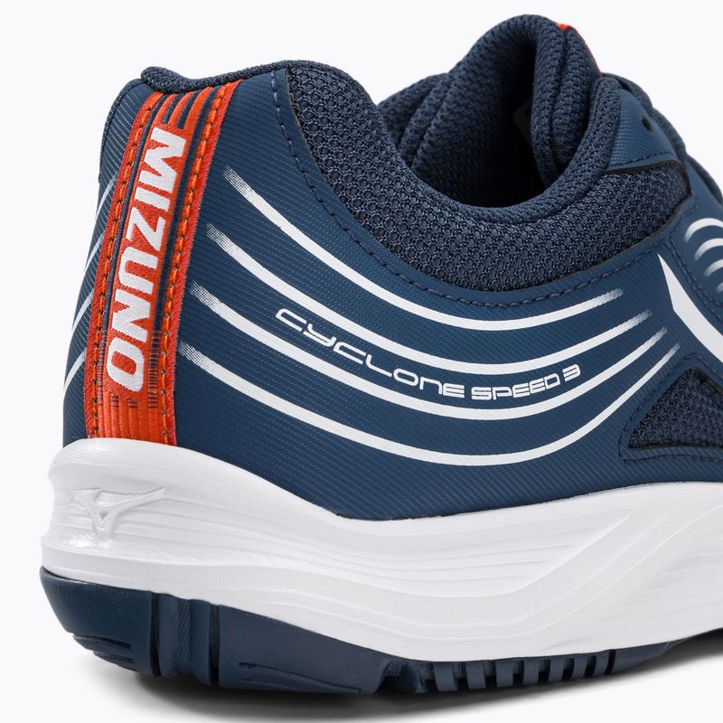 Mizuno Cyclone Speed 3 tinklinio bateliai mėlyna ir balta V1GA218021 10