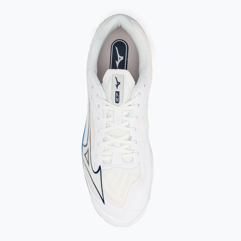 Vyriški tinklinio bateliai Mizuno Wave Lightning Z7 undyed white/moonlit ocean/peace blue 7