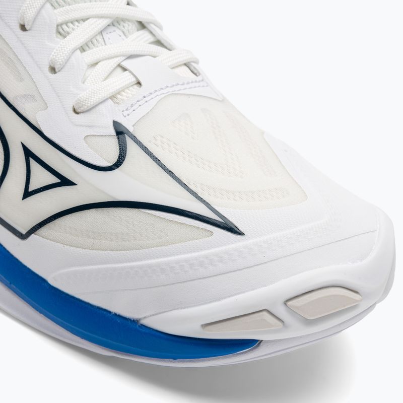 Vyriški tinklinio bateliai Mizuno Wave Lightning Z7 undyed white/moonlit ocean/peace blue 8