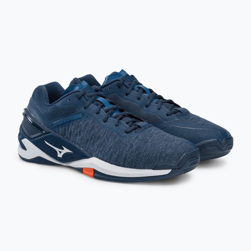 Vyriški rankinio bateliai Mizuno Wave Stealth Neo navy blue X1GA200021 5