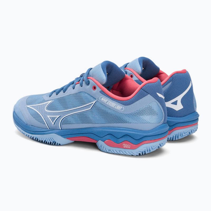 Moterų teniso bateliai Mizuno Wave Exceed Light CC blue 61GC222121 3