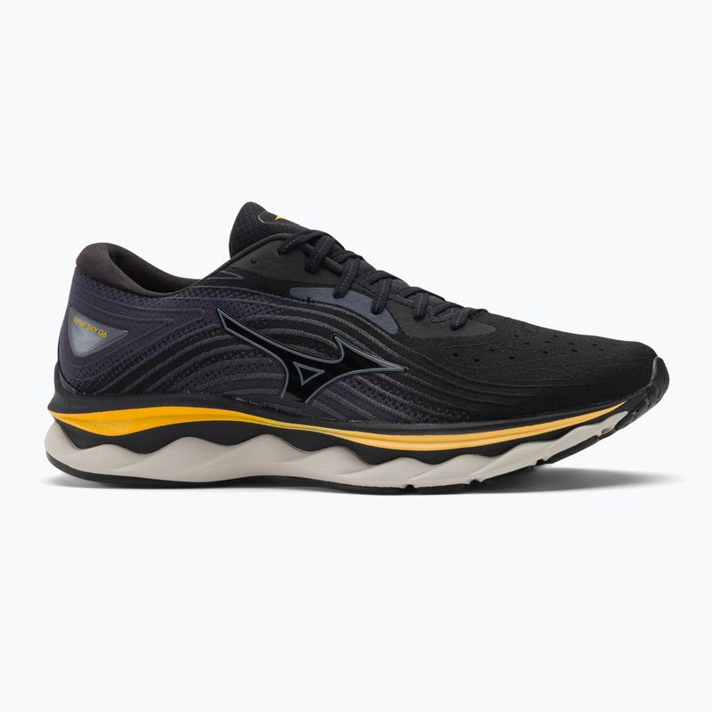 Vyriški bėgimo bateliai Mizuno Wave Sky 6 black/tradewinds/gold fusion 2