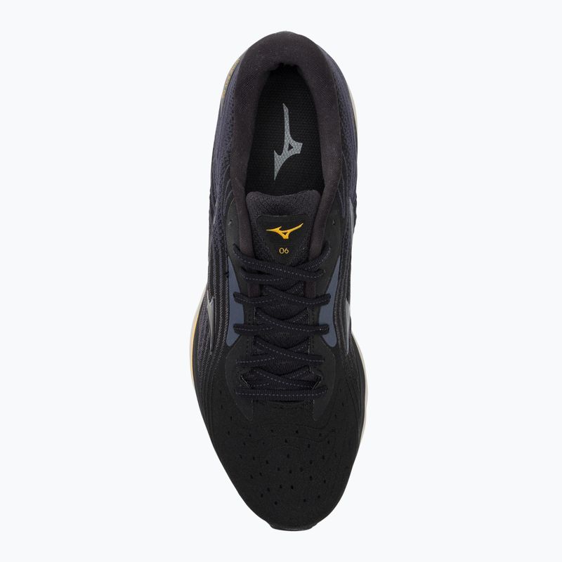 Vyriški bėgimo bateliai Mizuno Wave Sky 6 black/tradewinds/gold fusion 6