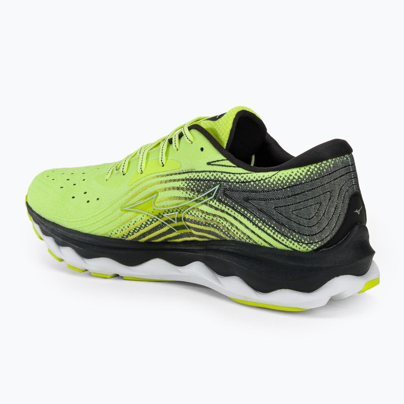 Vyriški bėgimo bateliai Mizuno Wave Sky 6 neo lime skywriting/black 3