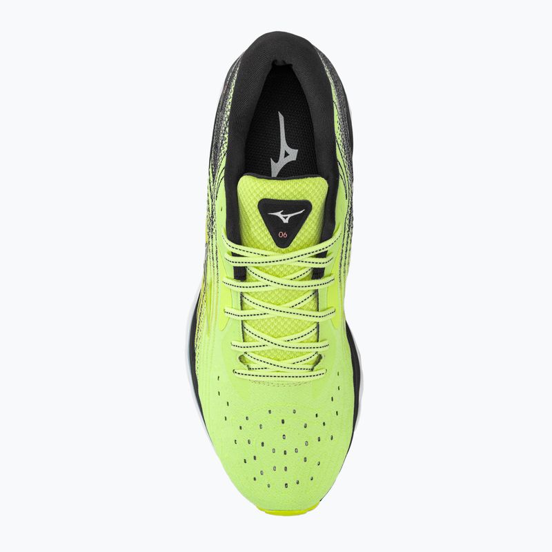 Vyriški bėgimo bateliai Mizuno Wave Sky 6 neo lime skywriting/black 5