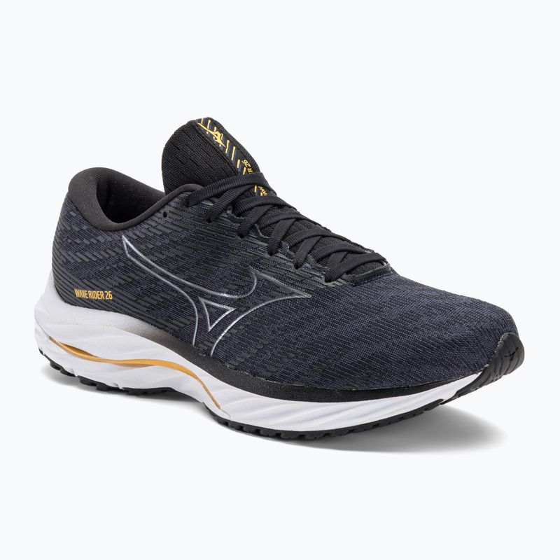Vyriški bėgimo bateliai Mizuno Wave Rider 26 2E odyssey gray/metallic gray/pale marigold