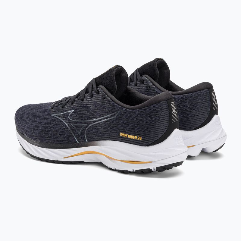 Vyriški bėgimo bateliai Mizuno Wave Rider 26 2E odyssey gray/metallic gray/pale marigold 4