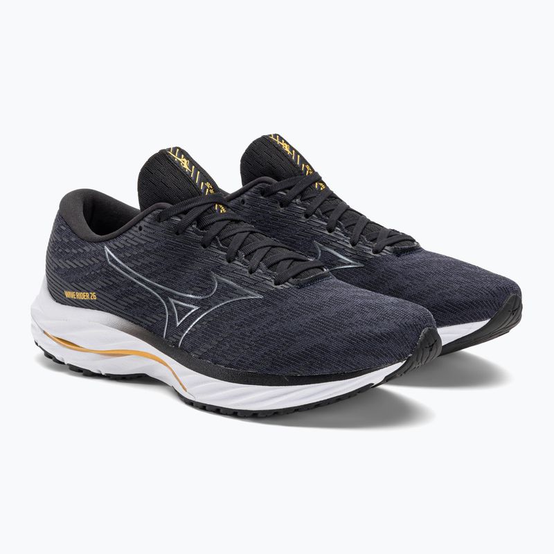 Vyriški bėgimo bateliai Mizuno Wave Rider 26 2E odyssey gray/metallic gray/pale marigold 5