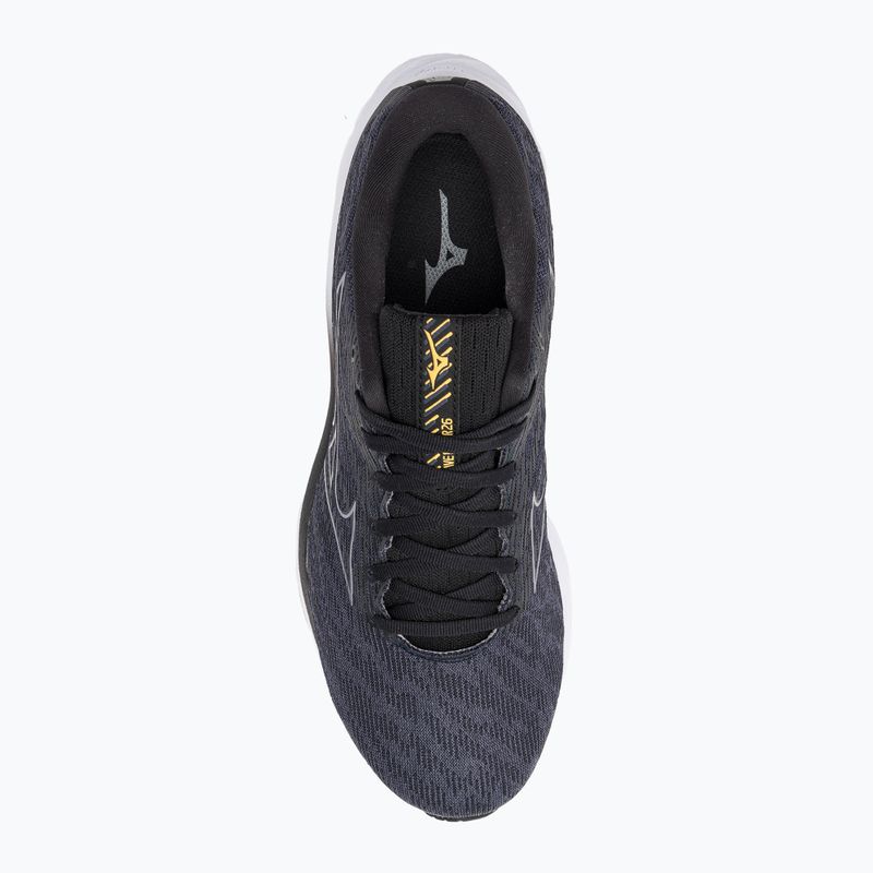 Vyriški bėgimo bateliai Mizuno Wave Rider 26 2E odyssey gray/metallic gray/pale marigold 7