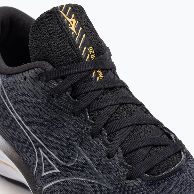 Vyriški bėgimo bateliai Mizuno Wave Rider 26 2E odyssey gray/metallic gray/pale marigold 9