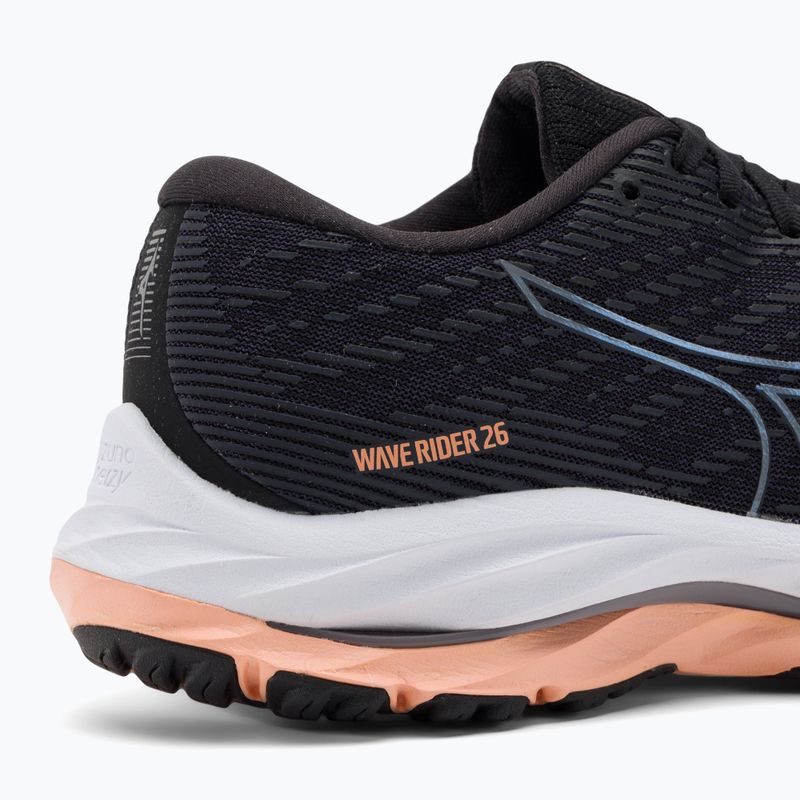 Moteriški bėgimo bateliai Mizuno Wave Rider 26 odyssey grey/quicksilver/salmon 10