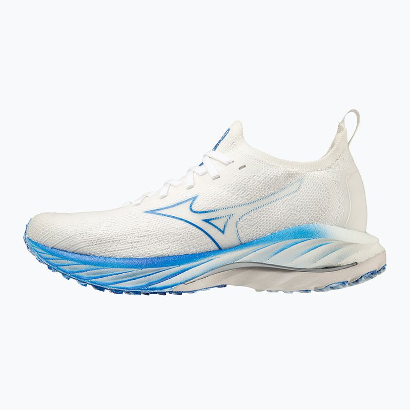 Moteriški bėgimo batai Mizuno Wave Neo Wind white/silver/peace blue 9