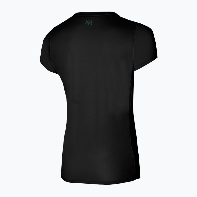 Moteriški bėgimo marškinėliai Mizuno Two Loop 88 Tee black 32GAA20109 2