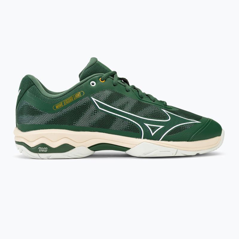 Vyriški teniso batai Mizuno Wave Exceed Light AC pine needle/white/papyrus 2