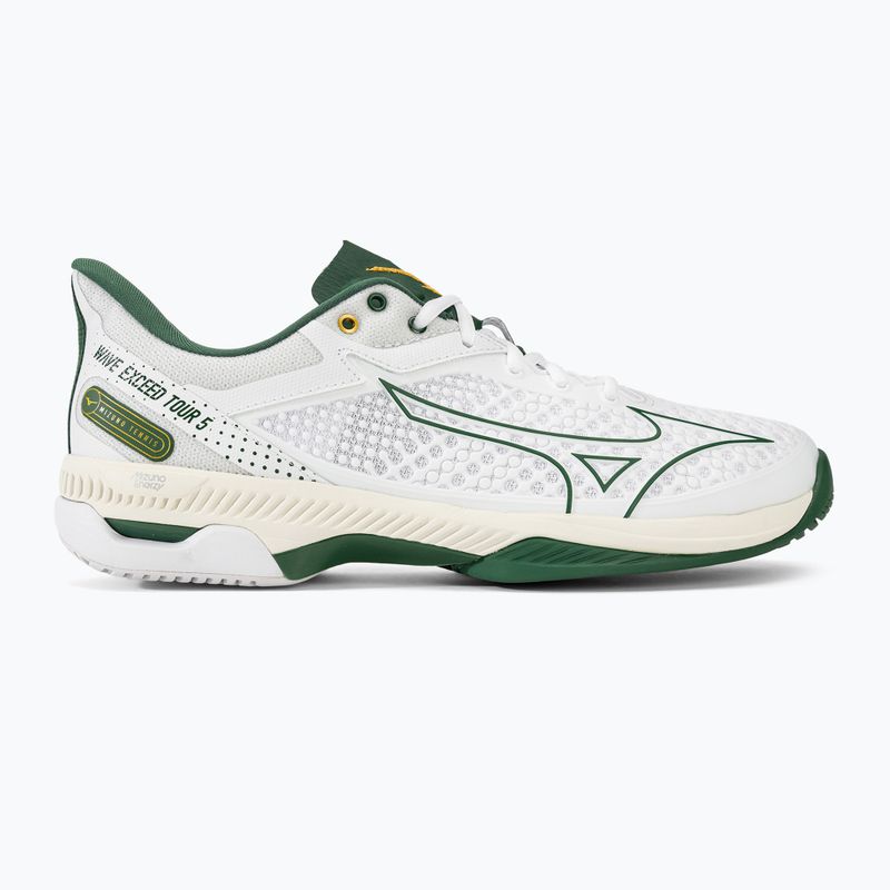 Vyriški teniso batai Mizuno Wave Exceed Tour 5 AC white/pine needle/papyrus 2