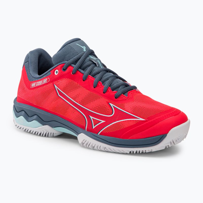 Moterų teniso bateliai Mizuno Wave Exceed Light CC Fierry Coral 2/White/China Blue 61GC222158