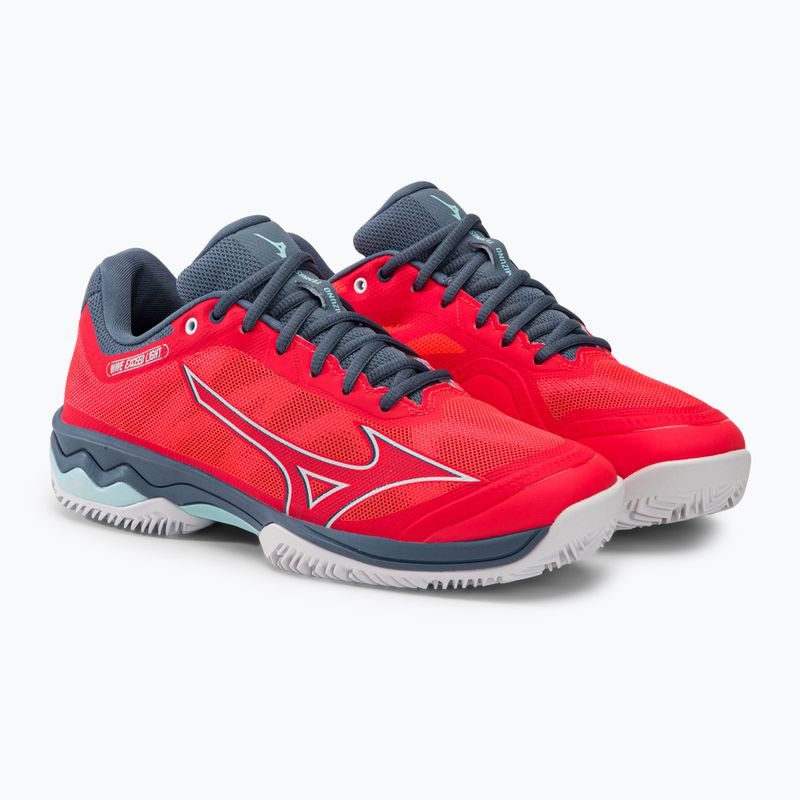 Moterų teniso bateliai Mizuno Wave Exceed Light CC Fierry Coral 2/White/China Blue 61GC222158 4