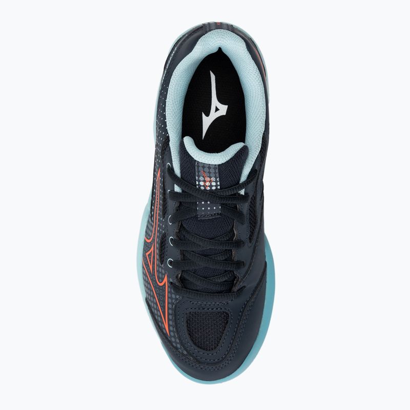 Vaikų teniso bateliai Mizuno Exceed Star CC collegiate blue/soleil/tanager/turquoise 6