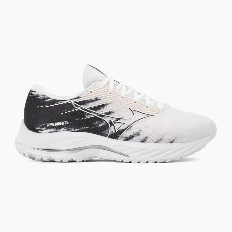 Vyriški bėgimo bateliai Mizuno Wave Rider 26 white/white/black 2