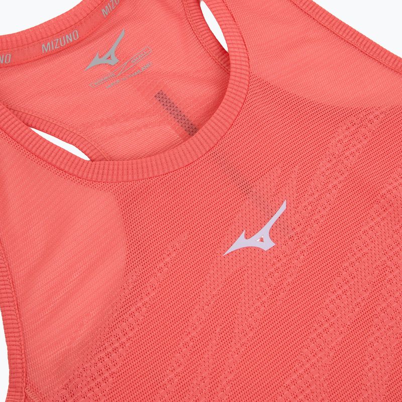 Moteriškas bėgimo marškinėlis Mizuno Aero Tank sunkissed coral 3