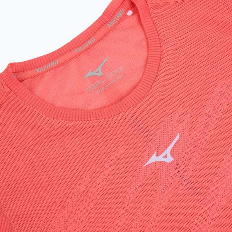 Moteriški bėgimo marškinėliai Mizuno Aero Tee sunkissed coral 3