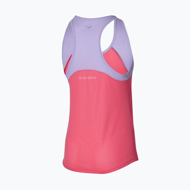 Moteriškas bėgimo tank topas Mizuno DryAeroFlow Tank sunkissed coral 2