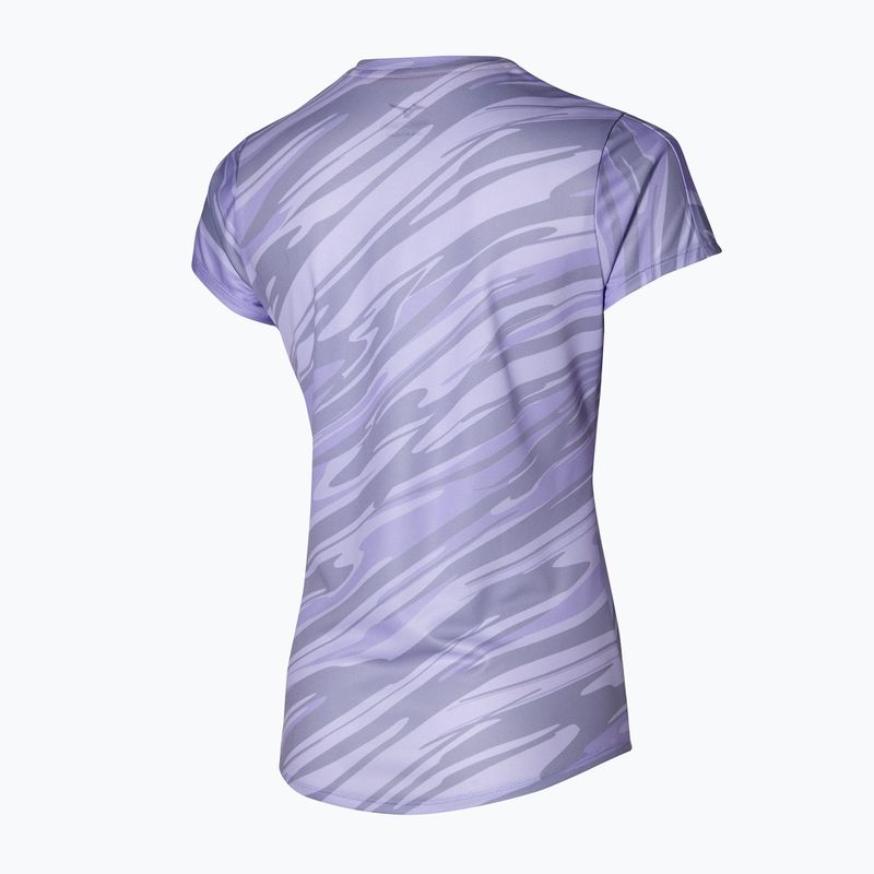 Moteriški bėgimo marškinėliai Mizuno Core Graphic Tee pastelinės alyvinės spalvos 2
