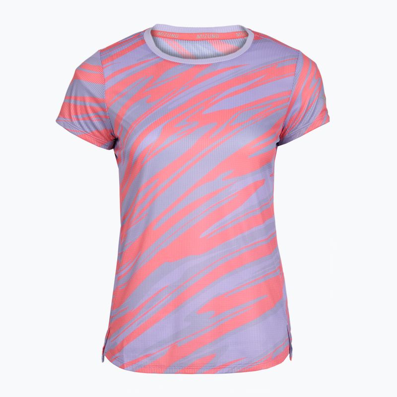 Moteriški bėgimo marškinėliai Mizuno DAF Graphic Tee pastel lilac