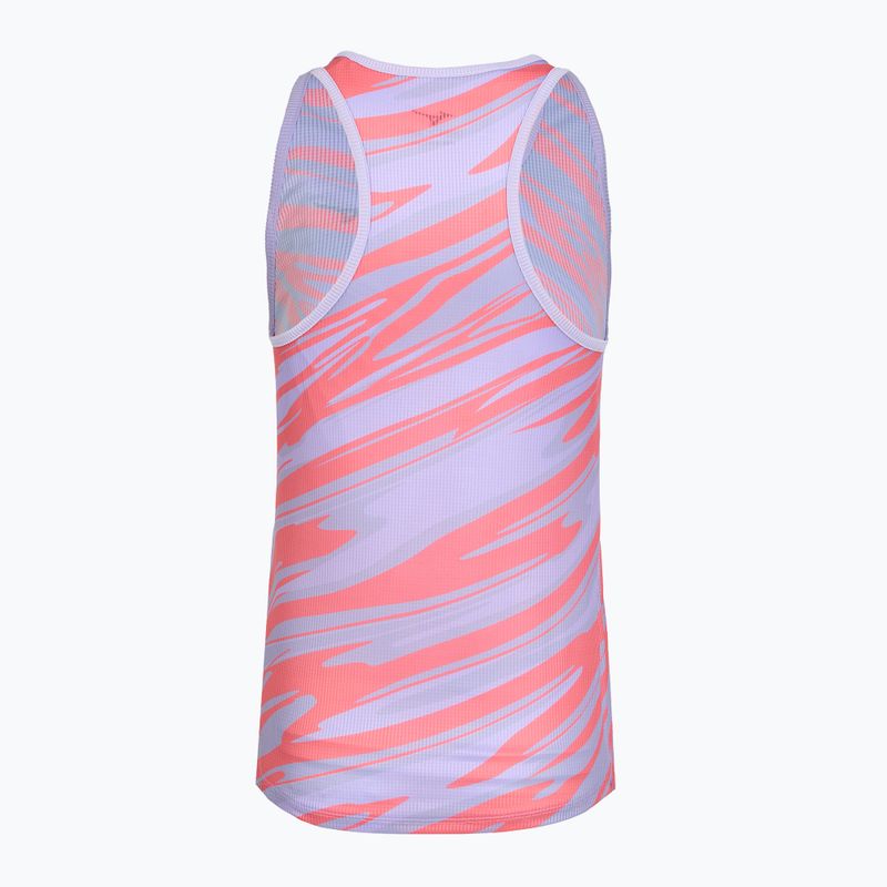 Moteriškas bėgimo marškinėlis Mizuno DAF Graphic Tank pastelinės alyvinės spalvos 2