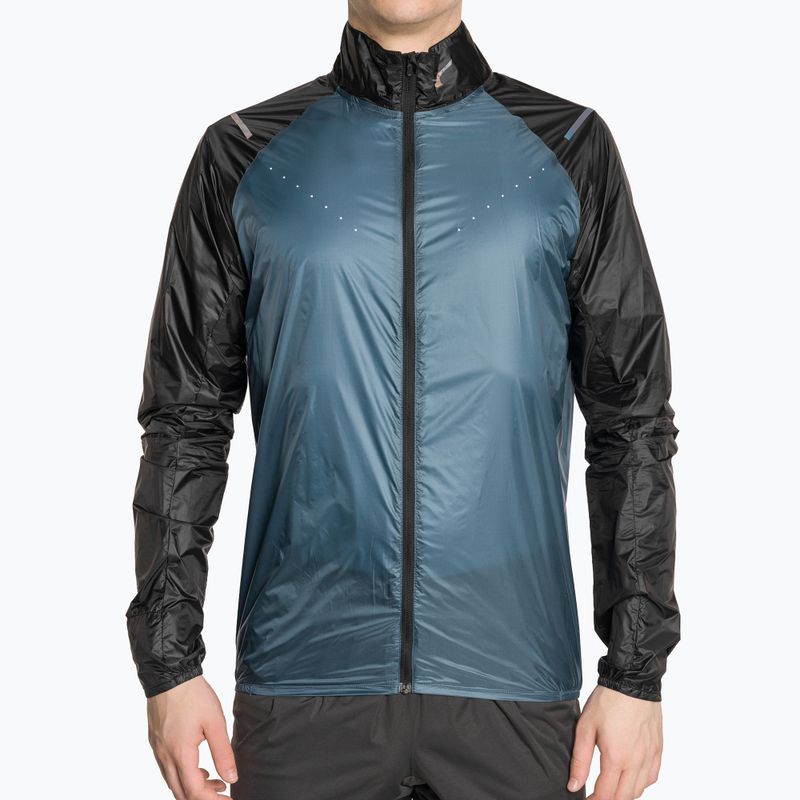 Vyriška "Mizuno Aero" mėlyna pelenų bėgimo striukė