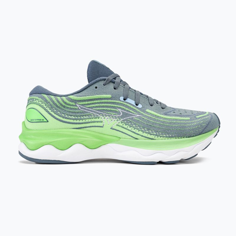 Vaikiški bėgimo batai Mizuno Wave Skyrise 4 camo green/china blue/909c 2