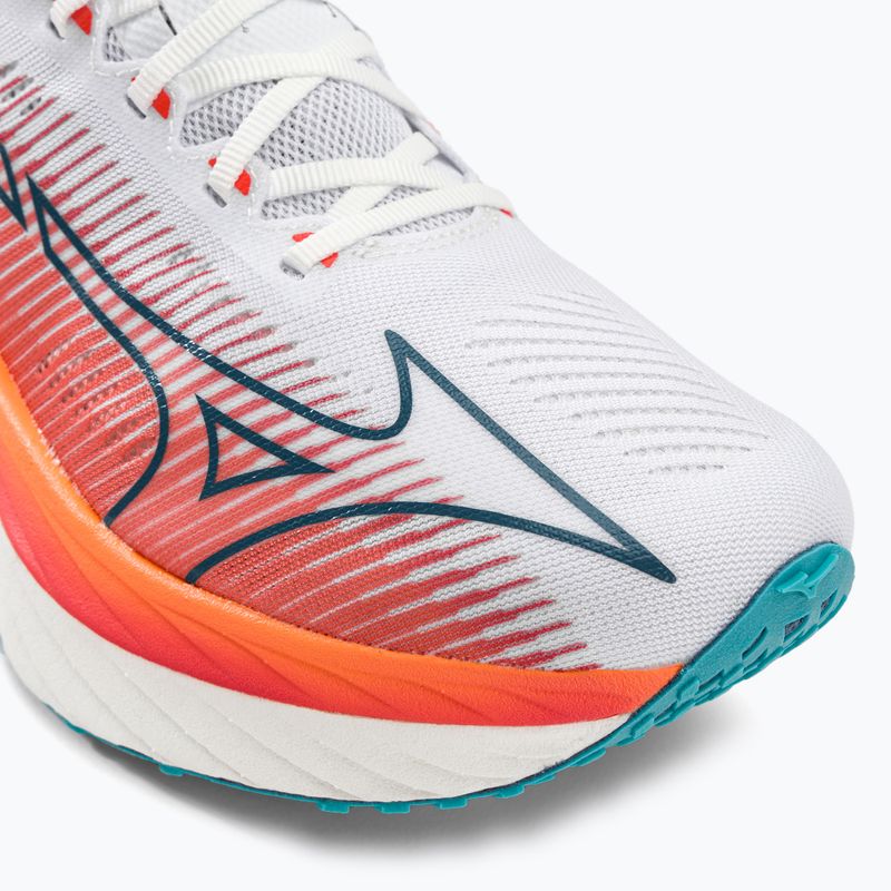 Mizuno Wave Rebellion Pro baltai oranžiniai bėgimo bateliai J1GC231701 7