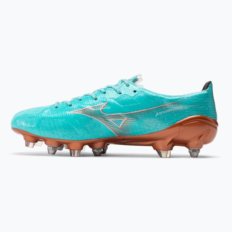 Vyriški futbolo bateliai Mizuno Alpha JP Mix blue curacao/snow white/redbsatin 10