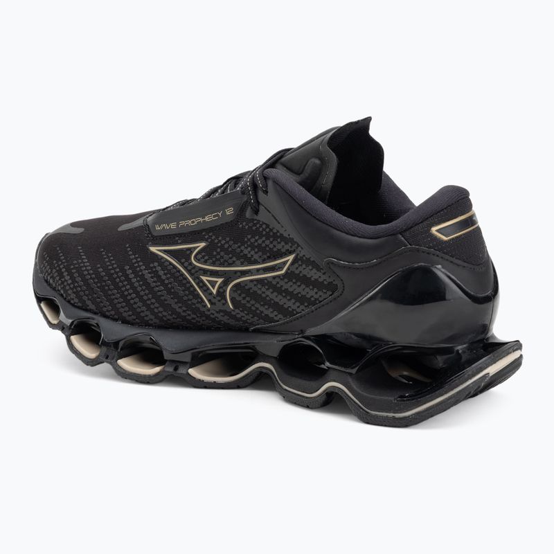 Moteriški bėgimo bateliai Mizuno Wave Prophecy 12 black/ge gold 3
