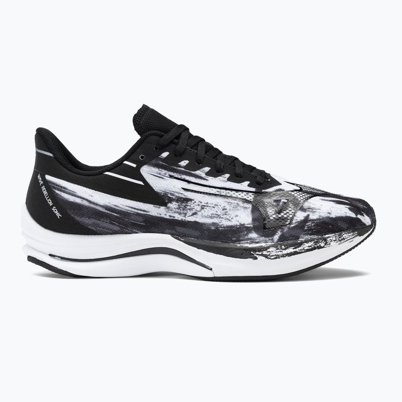 Vyriški bėgimo bateliai Mizuno Wave Rebellion Sonic white/black 2