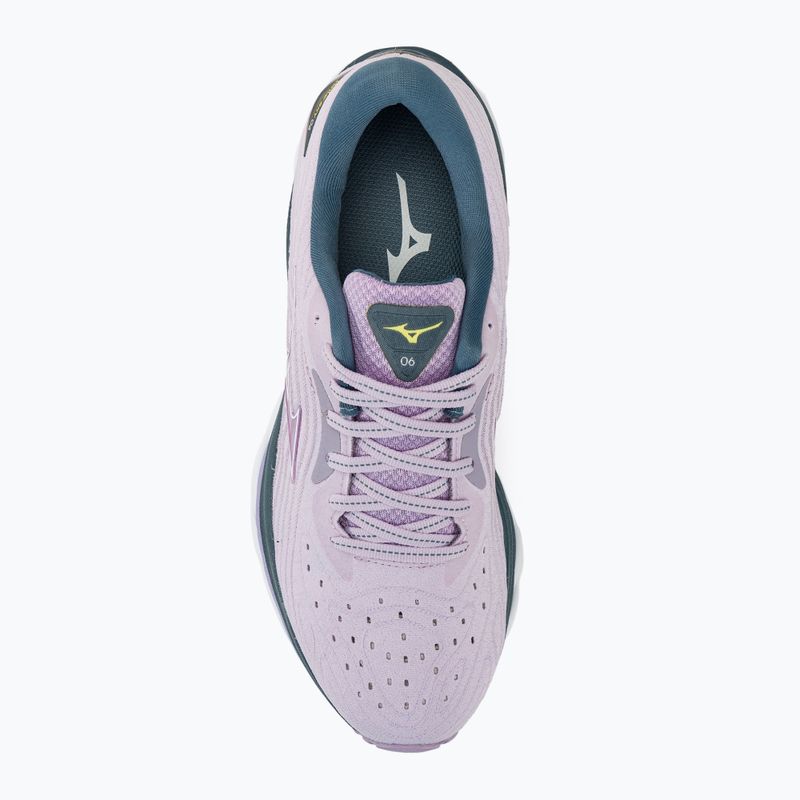 Moteriški bėgimo batai Mizuno Wave Sky 6 pastililac/whitee/china blue 5